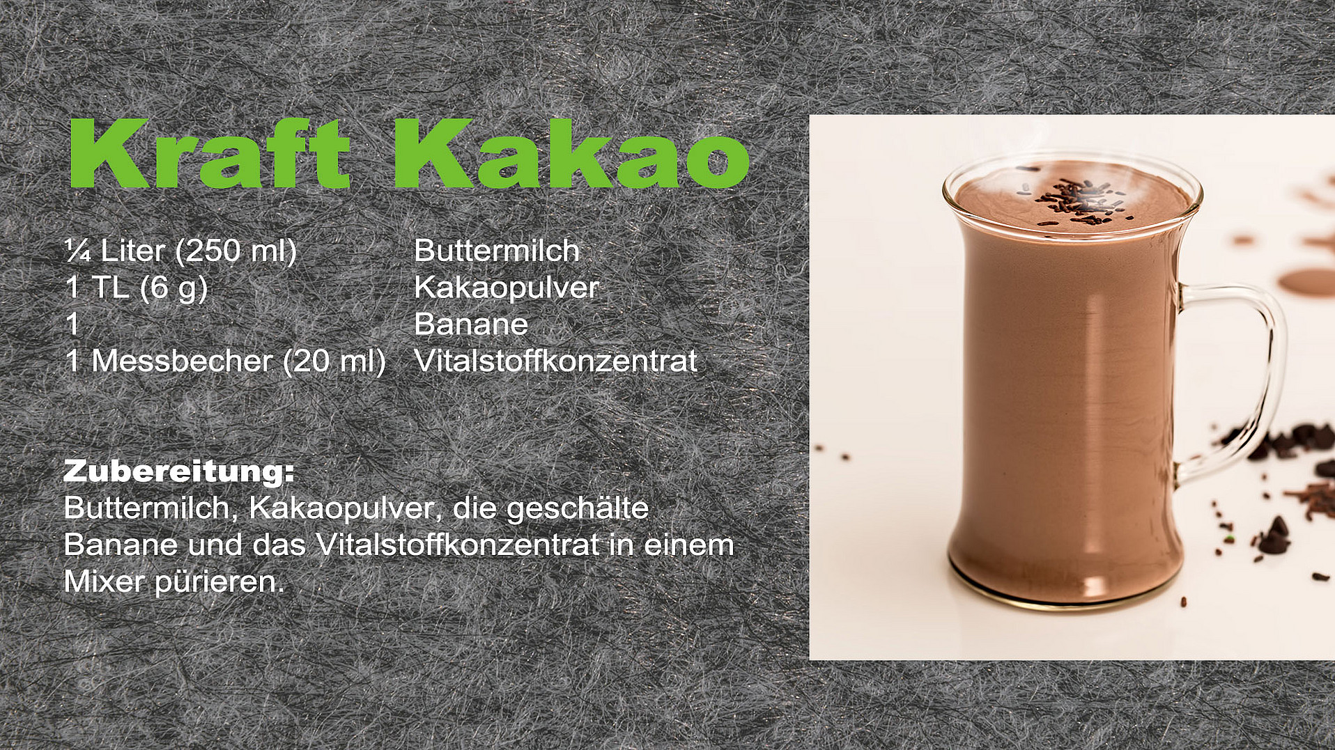 Rezept Kraft-Kakao | Quelle: DiSE e. V.