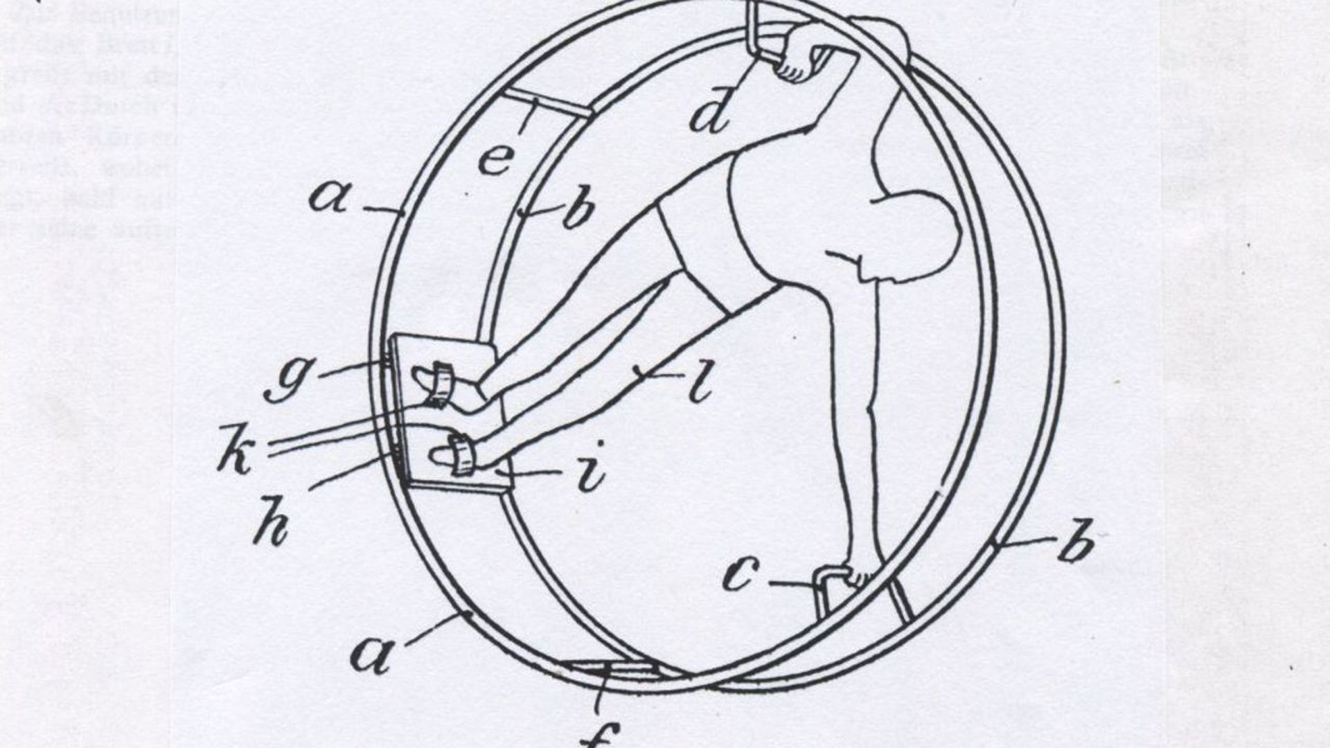 Patent-Zeichnung Erstes Rhönrad | Bildquelle: Gerd Häßel