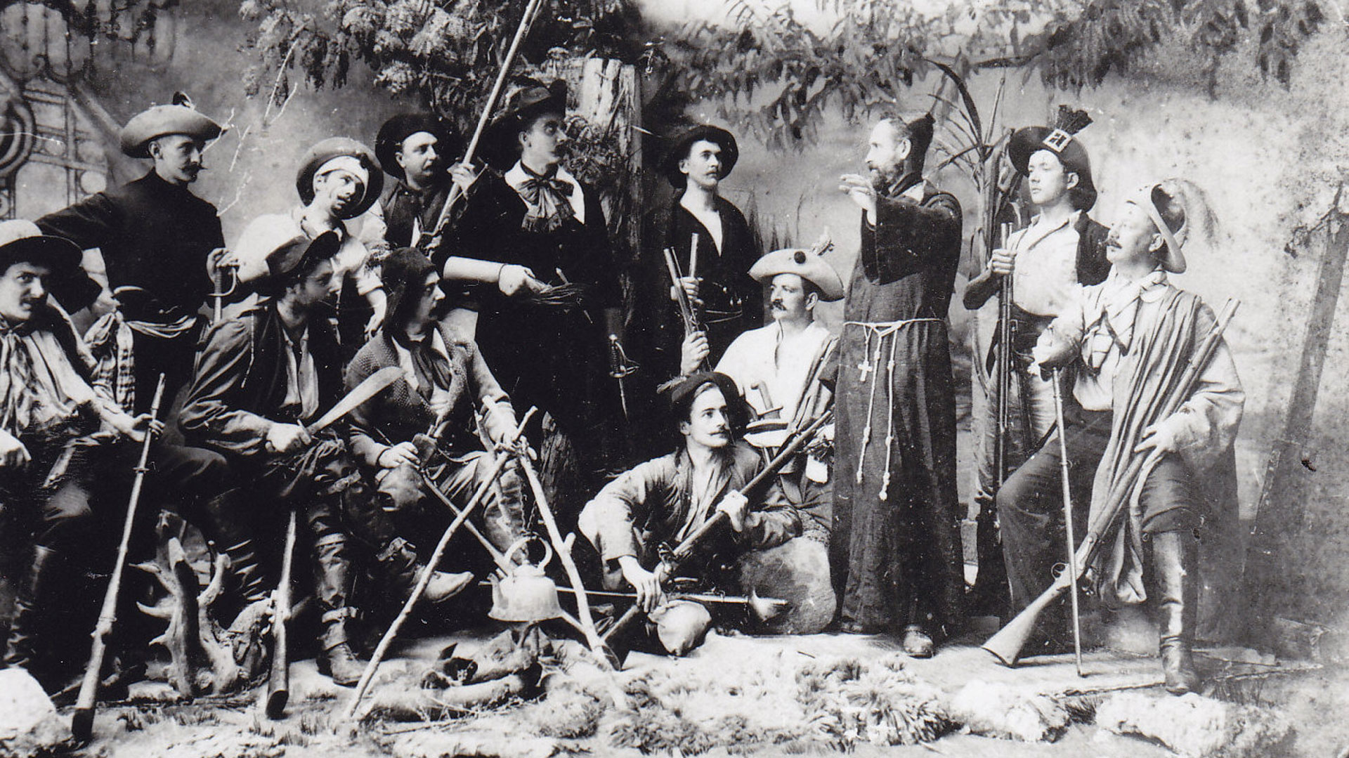 "Die Räuber" von Friedrich von Schiller | Bildpostkarte: Porto Alegre 1905, Archiv Sogipa: 