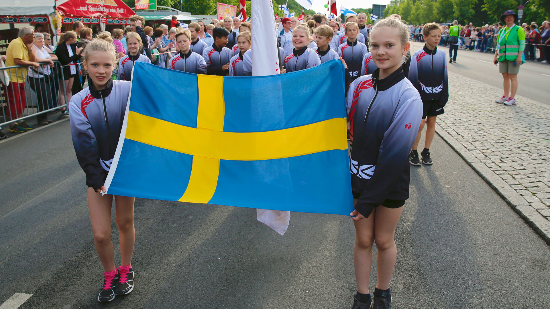 Schwedische Gruppe beim Festumzug | Bildquelle: Turnfestfotos