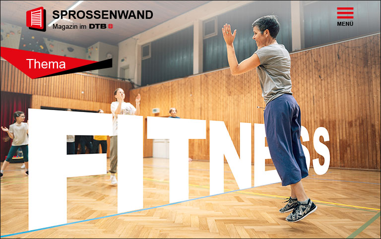 Titelbild Thema Fitness - Sprossenwand | Bild: DTB, Grafik: ocmlabs Heinz & Ganka GbR