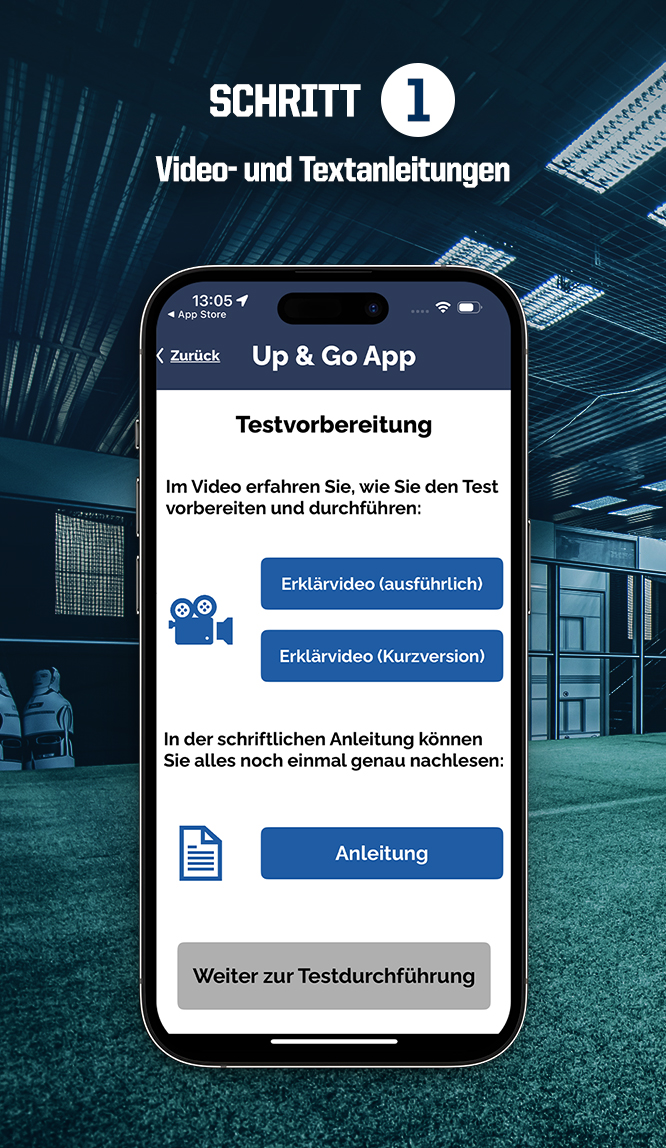 Up&Go App Schritt 1 | Foto: TSG ResearchLab