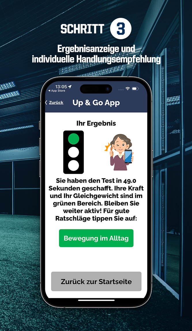 Up&Go App Schritt 3 | Foto: TSG ResearchLab